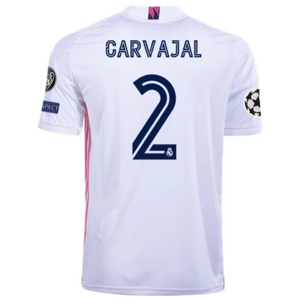 Real Madrid Home Kit Soccer Jersey DANI CARVAJAL #2 2020/21